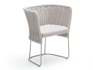 AMI - Sled base polyester garden chair by Paola Lenti - view 2